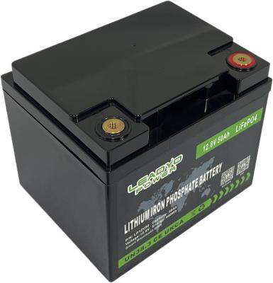 China Rechargeable BMS Marine Boat  Lithium ion Battery 12v 50Ah LiFePO4 Deep Cycle Batteries for sale