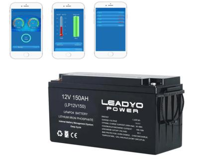 Chine Batterie RV à ions de lithium rechargeable 12v 150Ah LiFePO4 à vendre