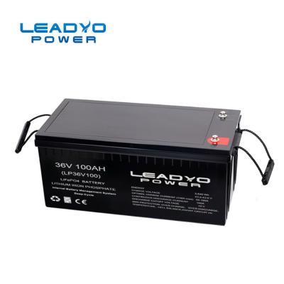 China LEADYO 36V Lithium Trolling Motor Battery 100Ah Lithium Iron Phosphate LFP Battery for sale