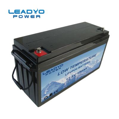 China Cold Weather Low Temperature LiFePO4 Battery 12V 150Ah ABS Case for sale