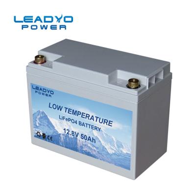 China Auto baterias de baixa temperatura de aquecimento LiFePO4 12V 50Ah para o tempo frio à venda