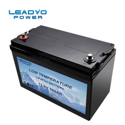 中国 RVの海兵隊員のためのスマートなBluetooth 12V 100Ah LifePO4電池の自己の暖房 販売のため
