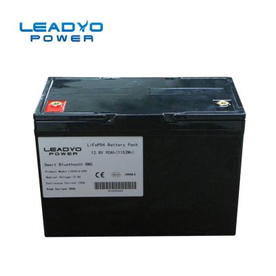 中国 90Ah 12V Lifepo4電池のリチウム イオンBMSの釣るモーター電池 販売のため