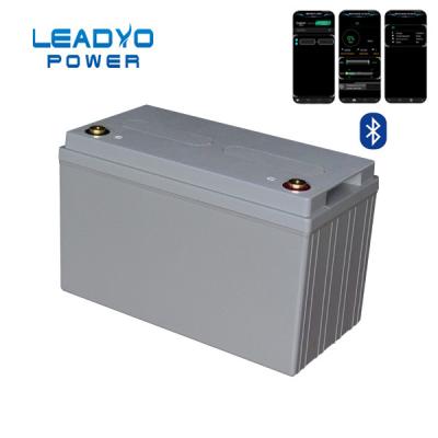 China Bluetooth 100Ah 12V Lifepo4 Battery 12 Volt Deep Cycle RV Battery for sale
