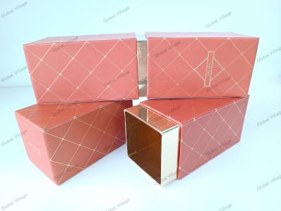 China Recyclable Rectangular Cosmetic  Paper Tube Orange For Cosmetic For Gift à venda