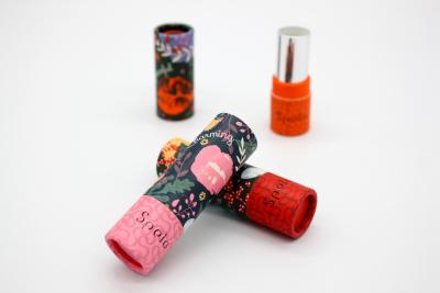 China 12.7mm OEM Paper Lipstick Tube C1S Paper Lip Balm Containers Bulk for sale