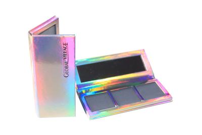 China Shiny Holographic Highlight Contour Palette Customized Makeup Empty Palette for sale