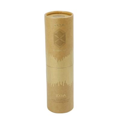 China Recyclable Cosmetic Paper Tube DIAM 40mm Natural Kraft Paper Lip Balm Tubes for sale