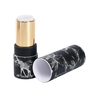 China Flat Top Paper Lipstick Tube Mini Empty Lipstick Case CMYK Printing For Promotion for sale