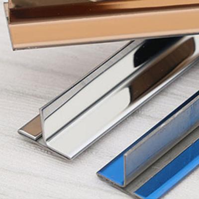 China 8K HL Stainless Steel Tile Trim Edge Square Colored For Interior Decoration for sale