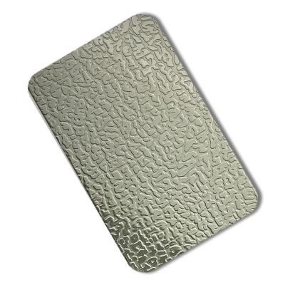 China 304L 304 Prime Stainless Steel Plate Polished 1220mm 1250mm Leather Pattern for sale