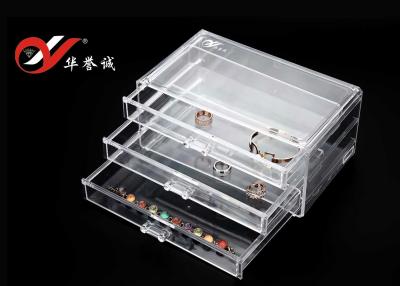 China 3 Layers Clear Plastic Display Cases for sale