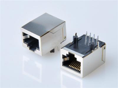 China Industrial RJ45 jacks with Integrated Magnetics, 1X1，1000BASE  ，HULYN for sale