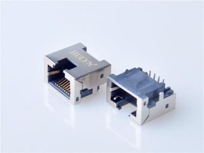 China HULYN Very low profile, Shielded RJ45 Modular Jack, Through Hole Type, DIP,with LEDs， for sale