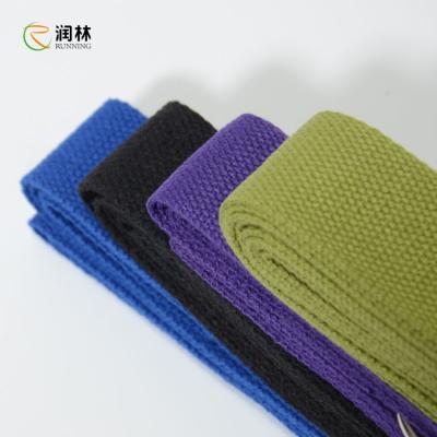 China Multi Loop 250cm Yoga Strap Stretches For Beginners Heavy Duty Polyester Cotton for sale