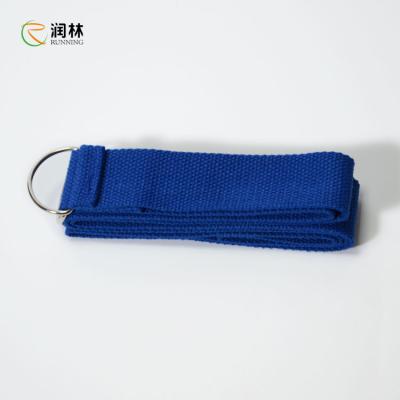China Frictionless Yoga Strap Stretches , Soft Cotton yoga stretching belt SGS approval for sale