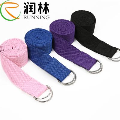 China Polyester Cotton Yoga Strap Belt Stretching Non Toxic for sale