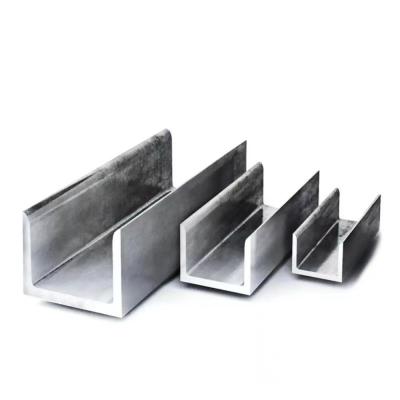 China 10mm Brushed Stainless Steel Channels Sections Low Carbon Galvanized Ss U Channel for sale