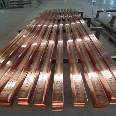 China 160mm C22600 Pure Copper Flat Bar Square Brushed Rectangular Alloy for sale