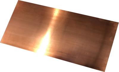 China Oxygen Free High Conductivity Copper Alloys Sheet Plate H96 2.5mm X 1000mm OFHC for sale