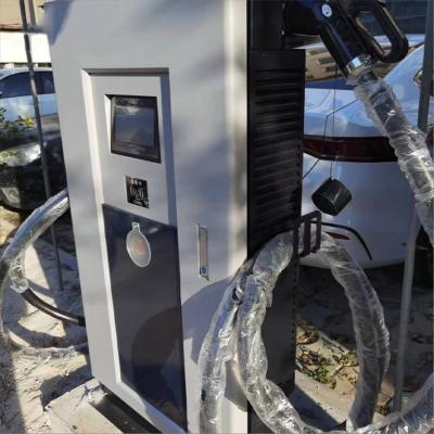 China 60Kw Electric Car DC EV Charging Stations 2 Cable CCS Interface Standard for sale