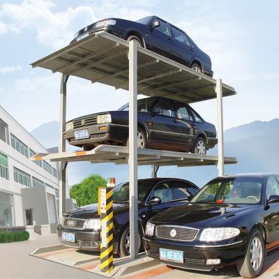 China 4 Post Lift Parking System Double Level Car Parking For Limousine for sale