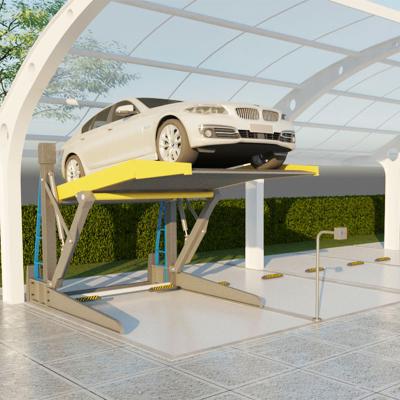 China Customerized Color Parking Car Lift Pit Type 2 Level For Home Garage for sale