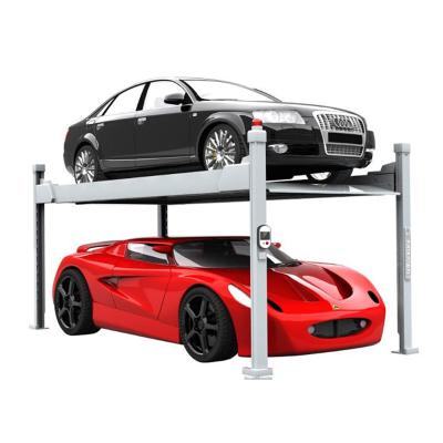 China 4 Post Vehicle Parking Lift Double Stacker Automatic Vertical for sale