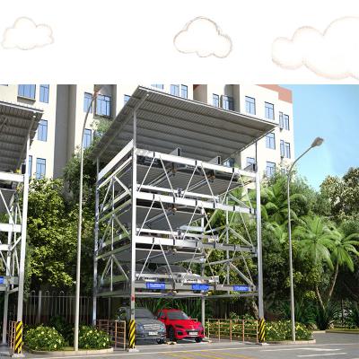 China 4 Post Parking Car Lift Multi Level Car Storage Parking Lift System en venta