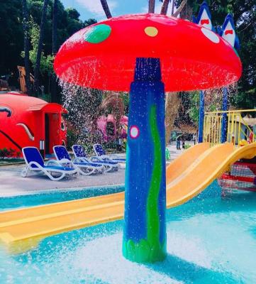China Fiberglass Water Mushroom Fountain Customized For Children Spray Park for sale