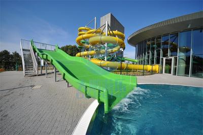 China 2.5 meters Wide Family Slide Fiberglass Pool Slide For Kids And Adults for sale