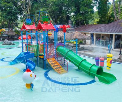 China Colorful Playground Water Slide Children Fibreglass Pool Slide RoHS Approved for sale