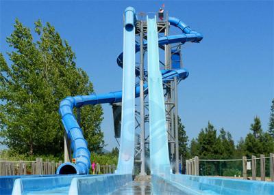 China Corrediça de água livre da queda da alta velocidade da fibra de vidro de Aqua Park Kamikaze Water Slide à venda