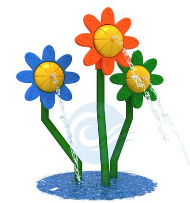 China Sunflower Water Splash Pad 3.0m Height Children Water Play Equipment for sale