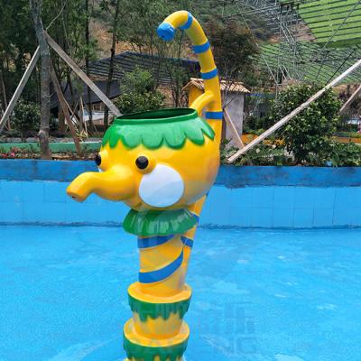 China Glass Fiber Playground Water Splash Pad Teapot Style For Children en venta