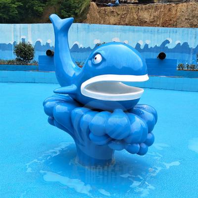 China Children'S Playground In Spanish Hotel Apartment, Whale Spray Park Decoration for sale