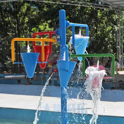 China Commercial Water Park 5 In 1 Fiberglass Pouring Water Buckets For Splash Zone for sale
