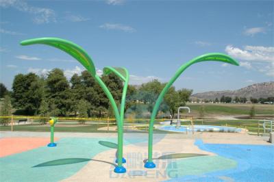 China Outdoor Wet Playground Water Games Summer Water Park Spray Leaves - Green for sale