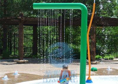 China Aqua Park 7 Shape Spray Water Curtain, Galvanized Steel Water Structures For Splash Park for sale