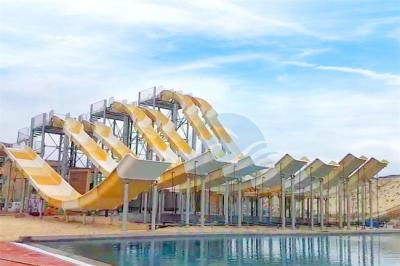 China Parque de Fade Oxidation Resistant For Water de la rampa del tobogán acuático de la mosca del resbalón N de la fibra de vidrio en venta