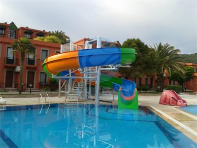 China 3.5M Private Commercial Size Water Slide Fiberglass Swimming Pool Slide For Adults for sale
