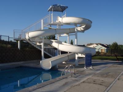 China Private Swimming Pool Toys Fiberglass Slide Water Amusement Park Games Rides Indoor Playground Kids Te koop