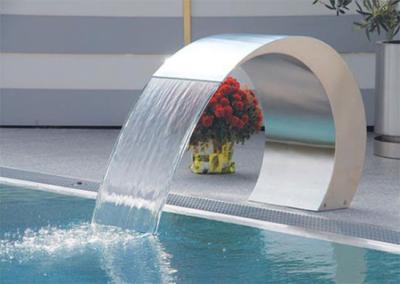 China SPA Swimming Pool Accessories Massage Equipment Stainless Steel Complete Set Waterfall Fountain for sale