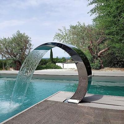 China Stainless Steel Swimming Pool Accessories SPA Head Equipment Massage Fountains Waterfall 25m3/h à venda