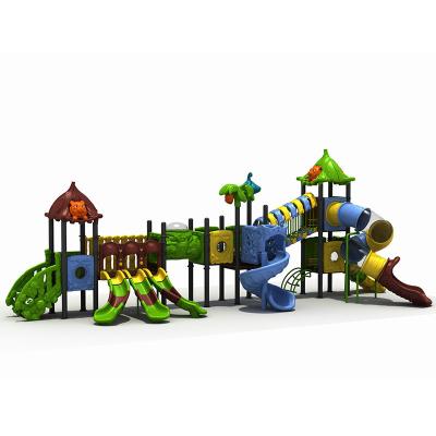 China ODM Farbenfrohe Freiluft-Spielplatz Kinder Spielplatz Plastik-Spielhaus-Slide zu verkaufen