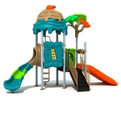 China ODM Outdoor Playground Kids Games Playhouse Plastic Water Slide for sale
