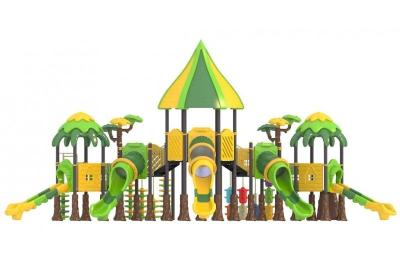 China ODM Outdoor Playground Equipment Plastic Playhouse With Slides for sale