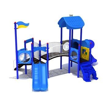 China OEM Outdoor Water Playground Plastic Slide Playhouse For Kids Play for sale