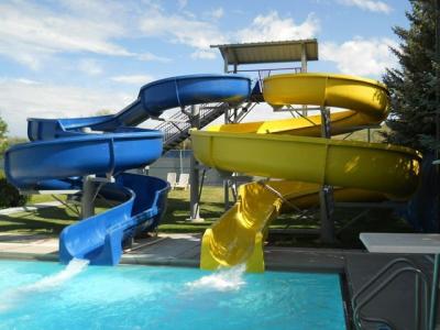 China OEM Amuse Park Amusement Ride Water Fiberglass Slide Kid for Outdoor Pool à venda