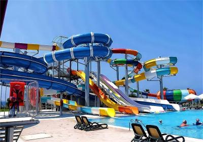 中国 OEM Water Park Slide Amusement Park Rides Facilities Playground Swim Game Pool Kid Water Slide 販売のため